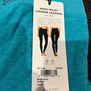NWT Alo high waist lounge leggings bright aqua heather SMALL